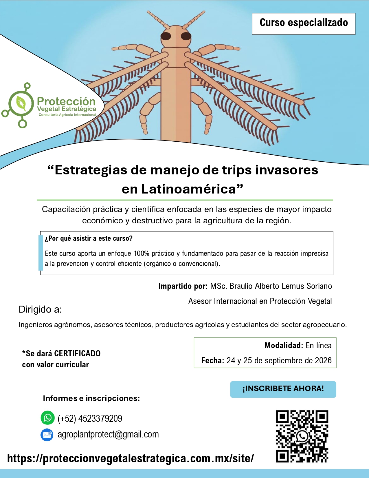 Curso «Estrategias de manejo de trips invasores en Latinoamérica»